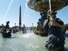Place de la Concorde, fontaine et ob�lisque