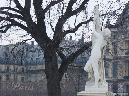 The Louvre, The Tuileries, statue