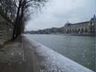 The Seine under snow