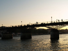 Le Pont des Arts - coucher de soleil